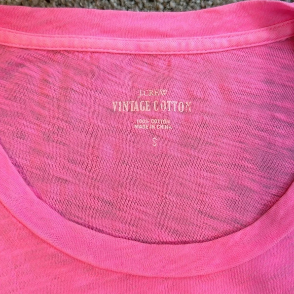 Bright Pink Vintage Cotton Tee, Size Small, EUC - Picture 5 of 6